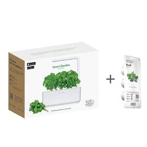 Click & Grow Smart Herb Garden Kit with Grow Light - White (SGS1US)
